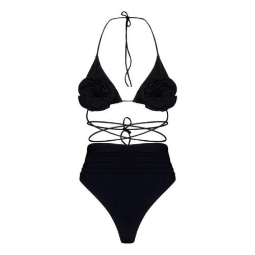 Magda Butrym Svart Triangel Bikini Badkläder Black, Dam