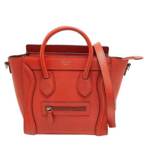 Celine Vintage Pre-owned Laeder totevskor Red, Dam