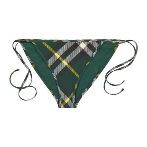 Burberry Rutig Bikiniunderdel Green, Dam