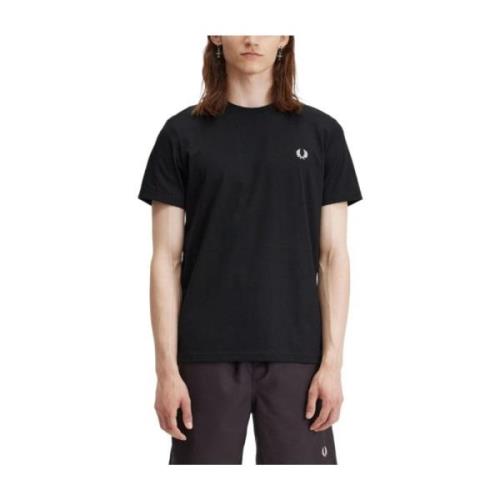 Fred Perry Klassisk Laurel Logo T-shirt Black, Herr