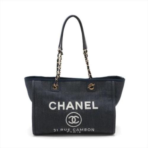 Chanel Vintage Pre-owned Denim chanel-vskor Blue, Dam