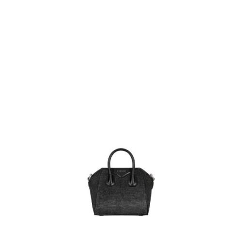 Givenchy Svart Micro Antigona Strassväska Black, Dam