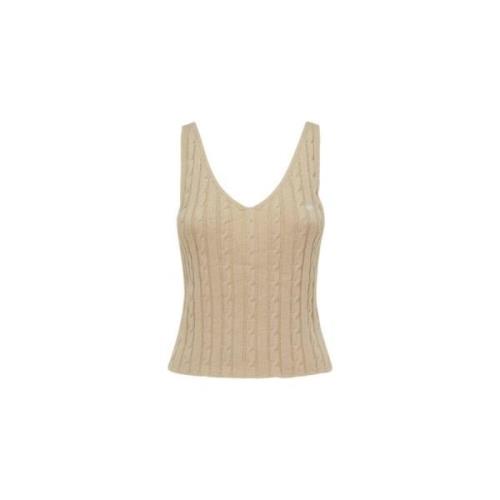 MVP wardrobe Contes Knit TOP Beige, Dam