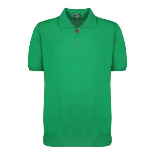 Kiton Gröna T-shirts Polos Ss24 Green, Herr