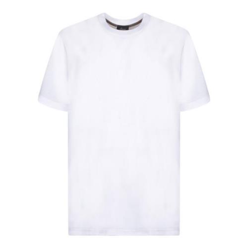 Brioni Vit Bomull T-shirt Kort Ärm White, Herr