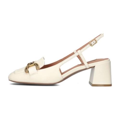 Bibi Lou Elegant Cream Slingbacks White, Dam