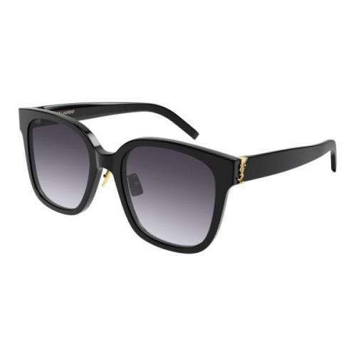 Saint Laurent Black/Grey Shaded Sunglasses SL M105/F Black, Dam