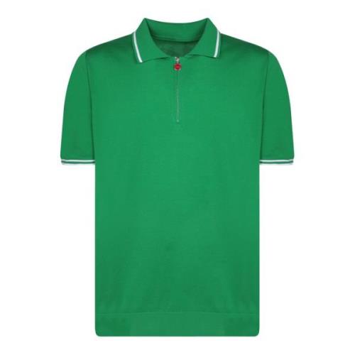 Kiton Gröna T-shirts Polos för män Green, Herr