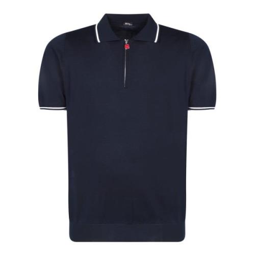 Kiton Blå T-shirts Polos för män Blue, Herr