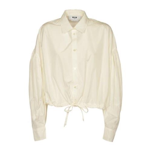 Msgm Beige Casual Skjortor Beige, Dam