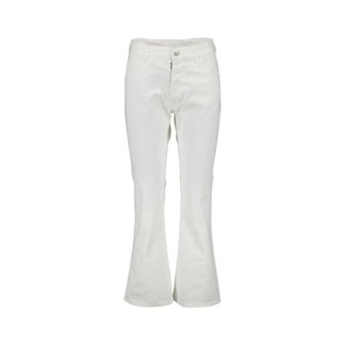 Maison Margiela Vita Flare Jeans för Kvinnor White, Dam