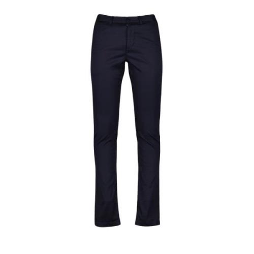 Saint Laurent Chinos Med Rak Passform Blue, Herr