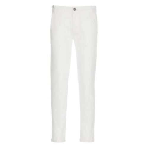 PT Torino Straight Trousers White, Herr