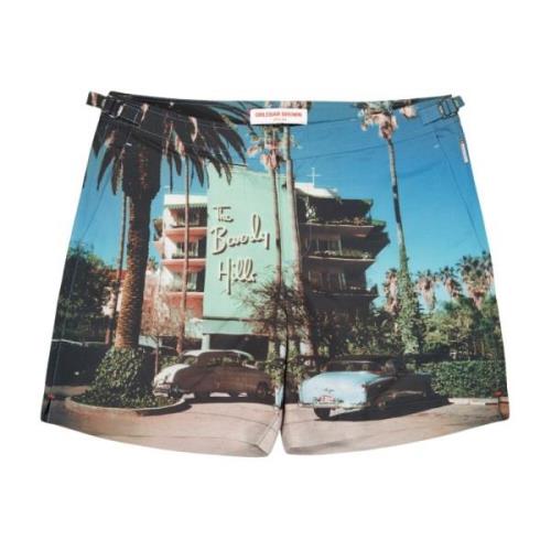 Orlebar Brown Bulldog Badshorts Beverly Hills Print Multicolor, Herr