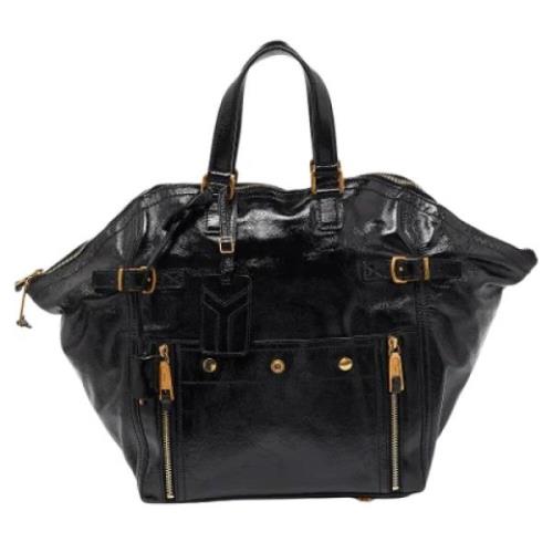 Yves Saint Laurent Vintage Pre-owned Laeder totevskor Black, Dam