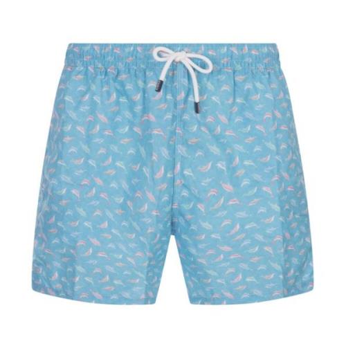 Fedeli Blå Delfin Badshorts Blue, Herr