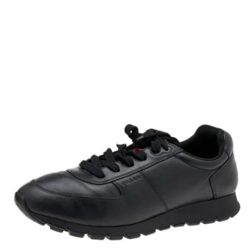 Prada Vintage Pre-owned Laeder sneakers Black, Herr