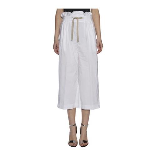 Dondup Cropped Byxor Mod.Iole White, Dam