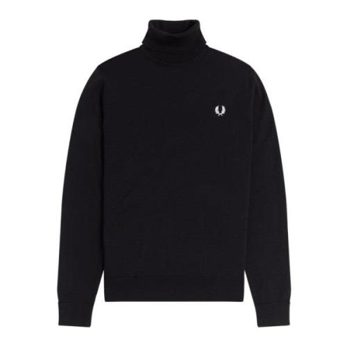 Fred Perry Svart Sweater Kollektion Black, Herr