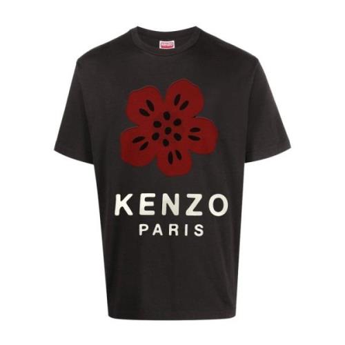 Kenzo Bomull Logo Patch T-shirt Black, Herr