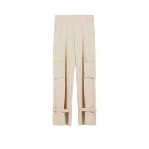 Max Mara Oljiga Byxor Beige, Dam