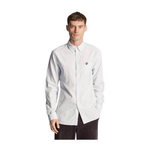 Lyle & Scott Långärmad skjorta White, Herr