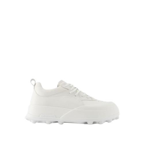 Jil Sander Vita Läder Sneakers White, Herr