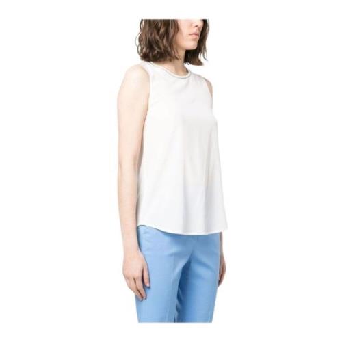 Peserico Vit Topwear Ss24 White, Dam