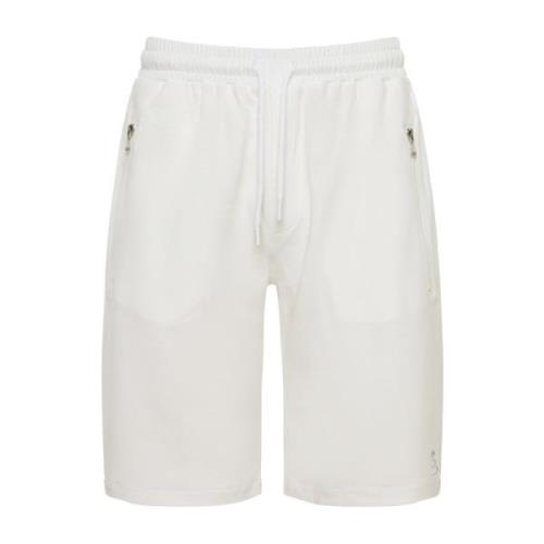 Barba Bomullsblandade shorts med fickor White, Herr