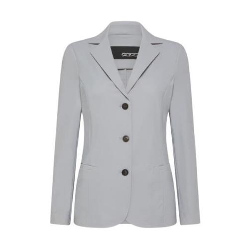 RRD Slim Single-Breasted Blazer Gray, Dam