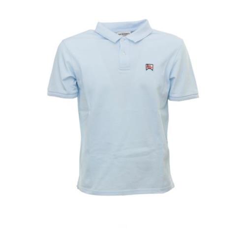 Roy Roger's Klassisk Pique Polo Skjorta Blue, Herr