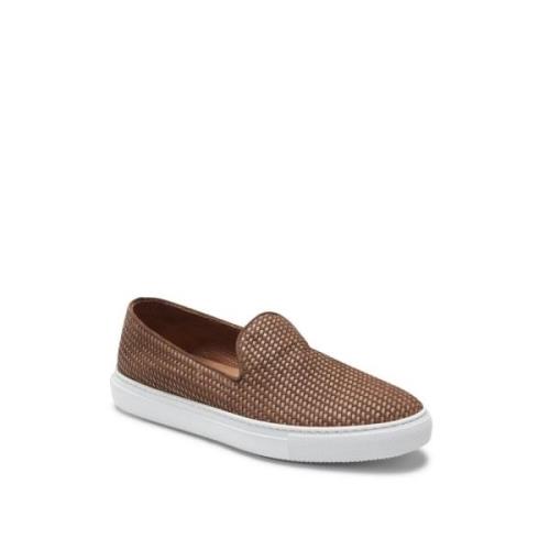 Fratelli Rossetti Italienska läderloafers för män Brown, Herr