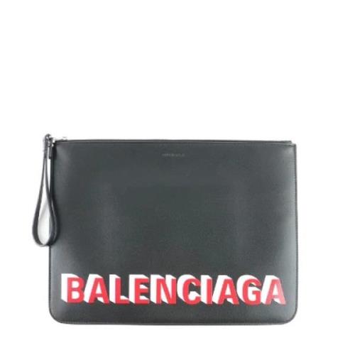 Balenciaga Vintage Pre-owned Laeder kuvertvskor Black, Dam