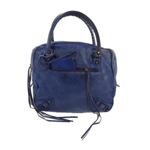 Balenciaga Vintage Pre-owned Laeder balenciaga-vskor Blue, Dam