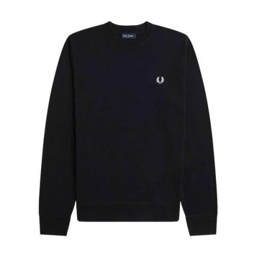 Fred Perry Grafisk Laurel Tröja Svart Black, Herr