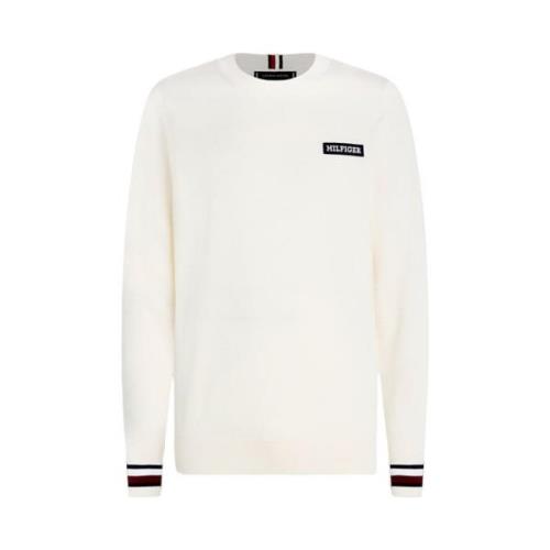 Tommy Hilfiger Krämtröja med Monotype-logotyp Beige, Herr