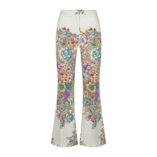 Etro Färgglada Byxor Pantalon Multicolor, Dam