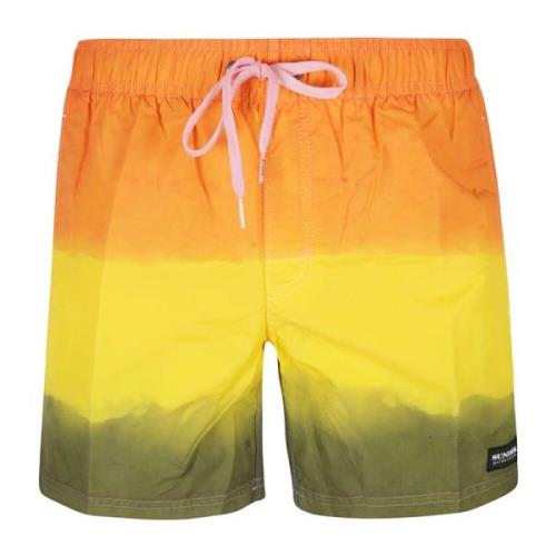 Sundek Tie-Dye Badshorts Yellow, Herr