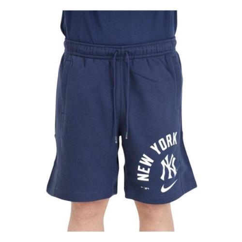 Nike Blå Arched Kicker Fleece Sports Shorts Blue, Herr