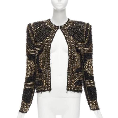 Balmain Pre-owned Pre-owned Tyg ytterklder Black, Dam