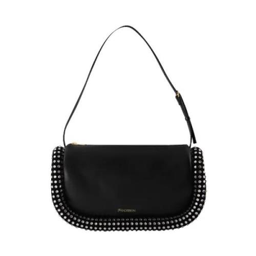 JW Anderson Läder axelremsvskor Black, Dam