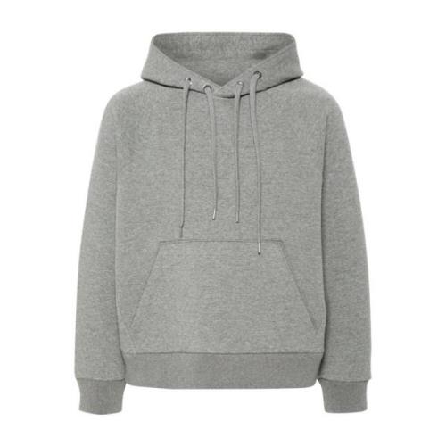 Neil Barrett Grå hoodie med dragsko Gray, Herr