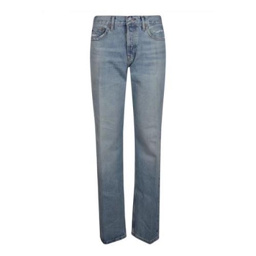 Re/Done Klassiska Straight Leg Jeans Blue, Dam