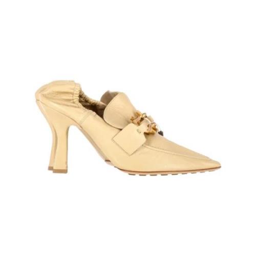 Bottega Veneta Laeder klackskor Beige, Dam