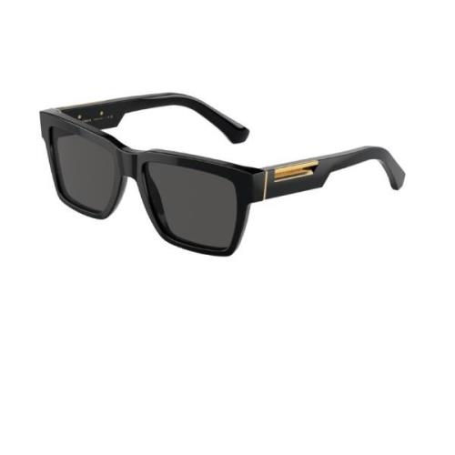 Dolce & Gabbana Fyrkantig Stil Solglasögon Unisex Black, Unisex