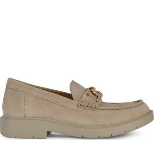 Geox Beige Loafers för Kvinnor Beige, Dam