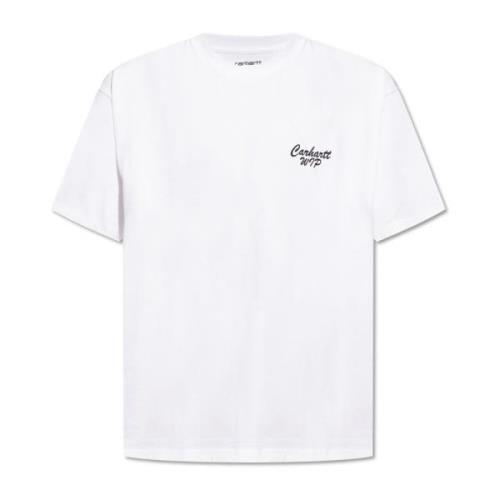 Carhartt Wip Tryckt T-shirt White, Herr