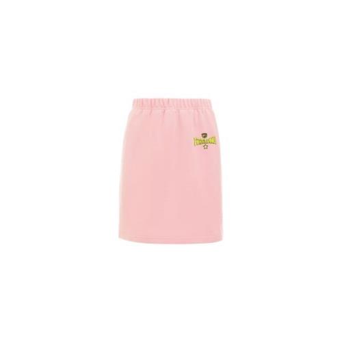 Chiara Ferragni Collection Rosa Bomull Mini Kjol Stretch Pink, Dam