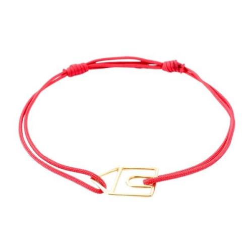 Aliita Minimalistiskt Snöre Armband Red, Dam