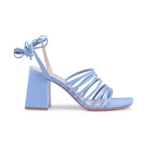 Dee Ocleppo Ankelrem Lädersandal Blue, Dam